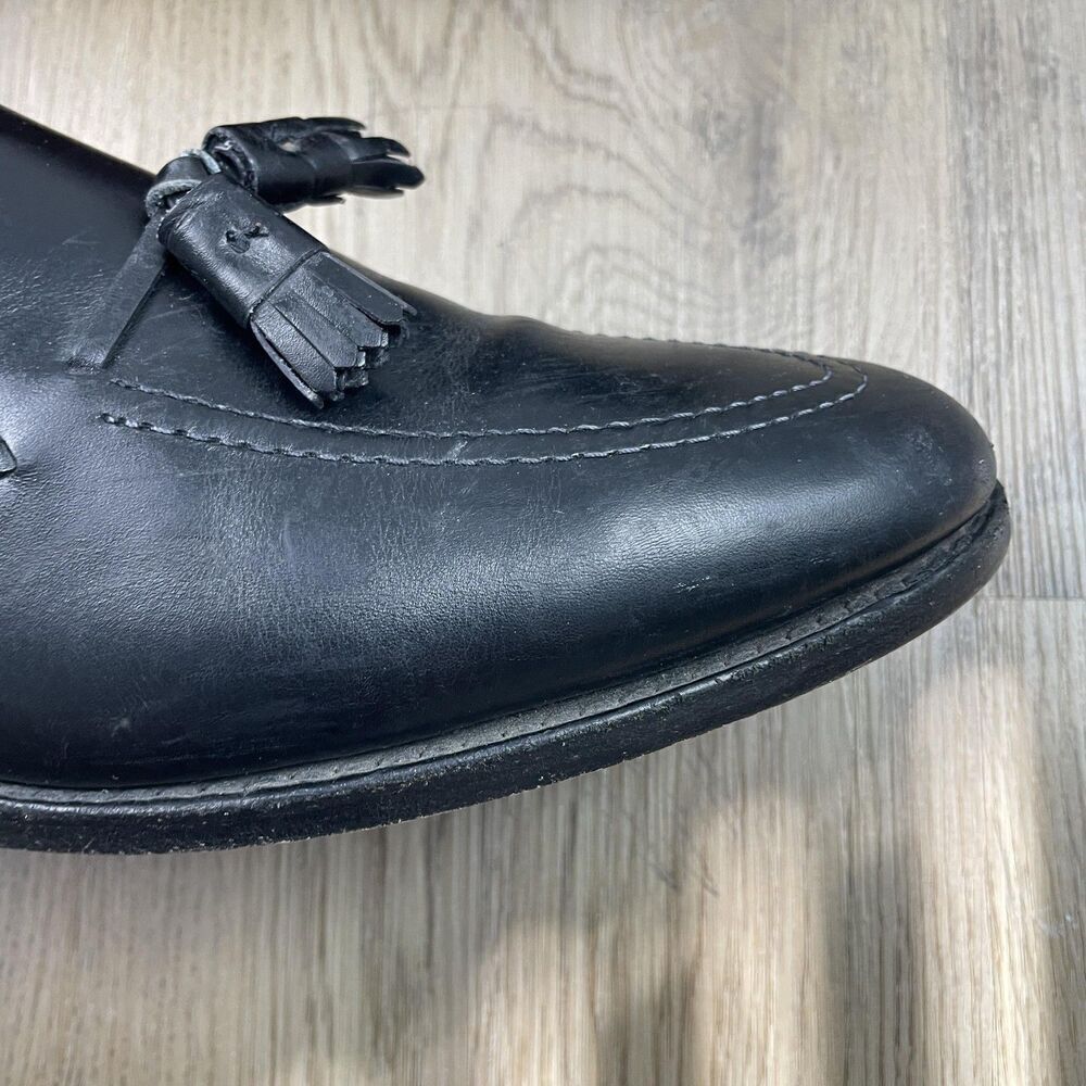 Allen Edmonds Grayson Shoes Mens Size 11 A Black Tassel Loafers Narrow USA - Picture 6 of 12